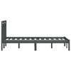 vidaXL Bedframe massief grenenhout grijs 200x200 cm