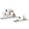 vidaXL Wandschappen zwevend 2 st 90x23,5x3,8 cm MDF betongrijs