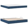 vidaXL Opbergbed met matras met matras Blauw 200 x 200 cm Polyester