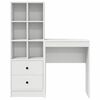 vidaXL Bureau met lade 2 pcs Wit