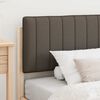 vidaXL Bedframe met Gevoerd Hoofdgedeelte Taupe 100 x 200 cm