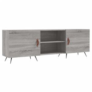 vidaXL Tv-meubel 150x30x50 cm bewerkt hout grijs sonoma eikenkleurig