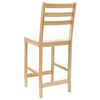 vidaXL Eettafelstoelen 2 pcs Naturel 40 x 47,5 x 99,5 cm