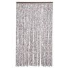 vidaXL Vliegengordijn 118x220 cm chenille bruin en beige