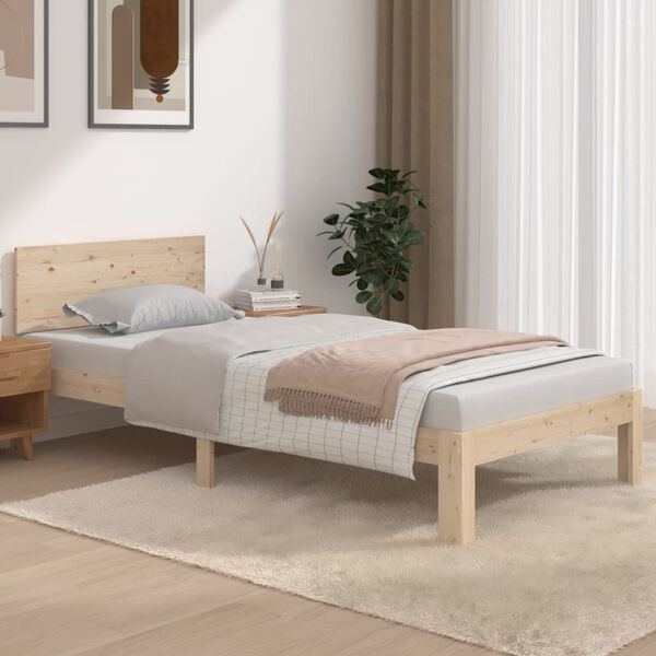 vidaXL Bedframe massief hout 90x190 cm