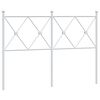 vidaXL Vervangend hoofdbord 120 cm metaal wit