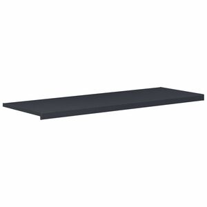 vidaXL Raamsokkel Antraciet met houten nerf 120 x 50 x 4,5 cm PVC
