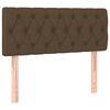 vidaXL Boxspring met matras stof donkerbruin 120x190 cm