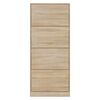 vidaXL Schoenenkast 63x24x147 cm bewerkt hout sonoma eikenkleurig