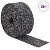 vidaXL Rubbergranulaatrol Zwart 200 x 5 x 0,8 cm Rubber