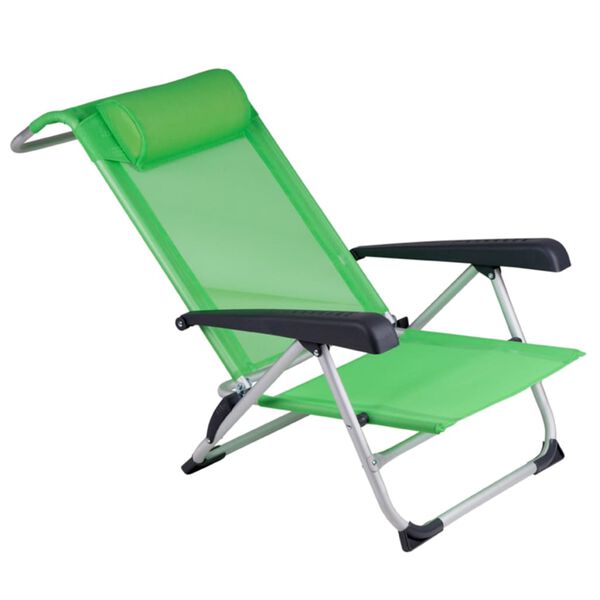 Bo-Camp Strandstoel aluminium groen 1204794