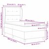vidaXL Boxspring bed met matras met hoofdeinde Zwart 80 x 200 cm Stof