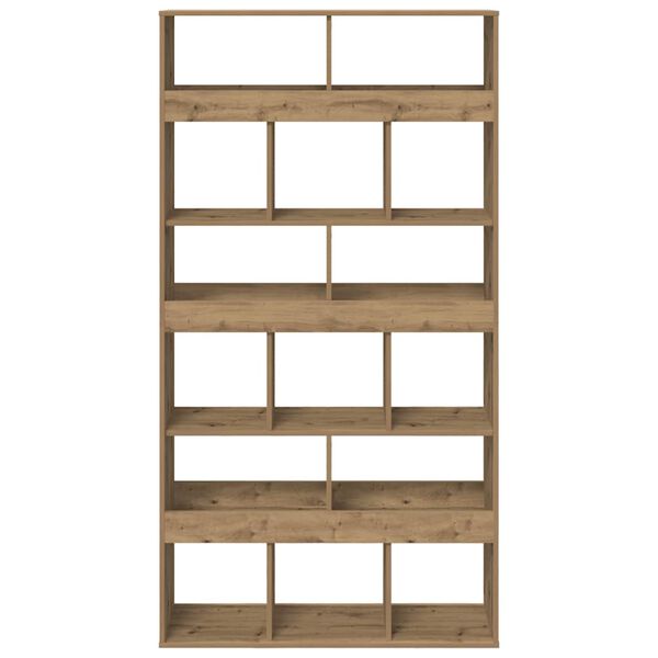 vidaXL Boekenkast 100x33x187,5 cm bewerkt hout artisanaal eikenkleurig