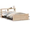vidaXL Bedframe met hoofdbord massief grenenhout 120x190 cm