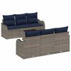 vidaXL Tuin Sofa Set Grijs 55 x 55 x 37 cm poly rattan
