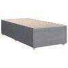 vidaXL Boxspring met matras stof lichtgrijs 100x200 cm
