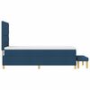 vidaXL Boxspring bed met matras met hoofdeinde Blauw 80 x 200 cm Stof
