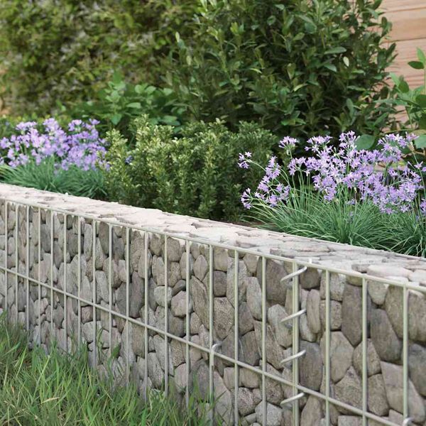 vidaXL Gabion plantenbak verhoogd 200x100x20 cm gegalvaniseerd staal