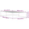 vidaXL Bedframe zonder matras 90x200 cm wit