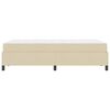 vidaXL Boxspringbed Cr&egrave;me 120 x 190 cm Stof