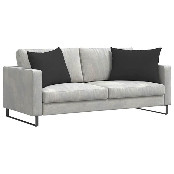 vidaXL Sofa Kussens 2 stuks Zwart 70 x 50 cm Stof
