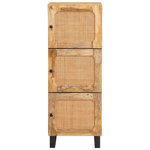 vidaXL Hoge kast met lade Bruin 40 x 33 x 110 cm Massief Mango Hout