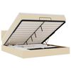 vidaXL Ottoman bed met matras 180x200cm stof cr&egrave;mekleurig