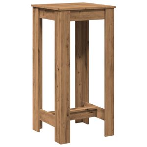 vidaXL Bartafel 51x50x103,5 cm bewerkt hout artisanaal eikenkleurig