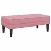 vidaXL Bankstel met kussen 2 pcs Roze Polyester