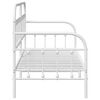 vidaXL Bedframe voor een daybed Wit 80 x 200 cm Gepoedercoat staal