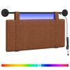 vidaXL Hangend hoofdbord Bruin Antiek PU