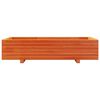 vidaXL Plantenbak 110x60x26,5 cm massief grenenhout wasbruin