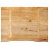 vidaXL Tafelblad met natuurlijke rand 70x60x2,5 cm massief mangohout