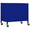 vidaXL Opbergkast 60x35x56 cm staal marineblauw