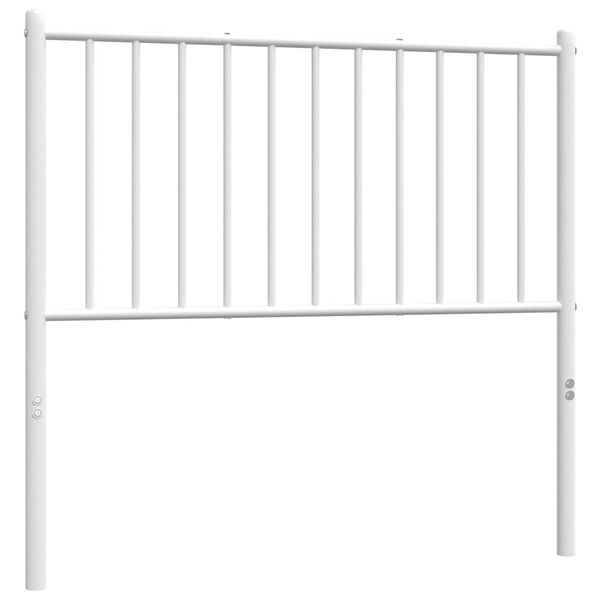 vidaXL Vervangend hoofdbord 90 cm metaal wit