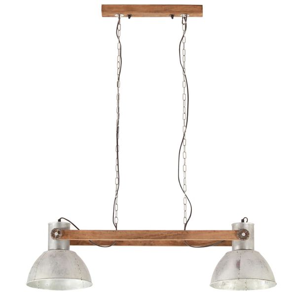 vidaXL Hanglamp industrieel 25 W E27 109 cm zilverkleurig