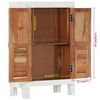 vidaXL Dressoir 55x30x90 cm massief acaciahout