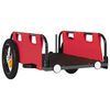 vidaXL Fietstrailer oxford stof en ijzer rood