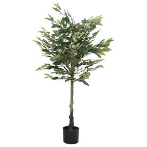 vidaXL Kunstfuxus boom 480 bladeren 130 cm groen
