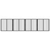 vidaXL Hondenhek 4 pcs Zwart 60 x 60 cm Gegalvaniseerd staal