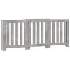 vidaXL Radiatorombouw 205x21,5x83,5 cm bewerkt hout betongrijs