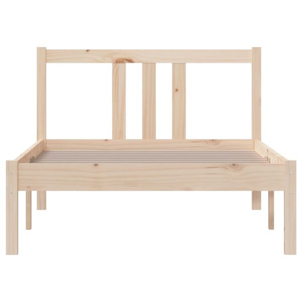 vidaXL Bedframe massief hout 90x190 cm