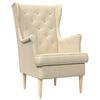 vidaXL Fauteuil Cr&egrave;mekleurig Stof