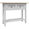 vidaXL Wandtafel Mexicaans grenenhout Corona-stijl 90x34,5x73 cm grijs