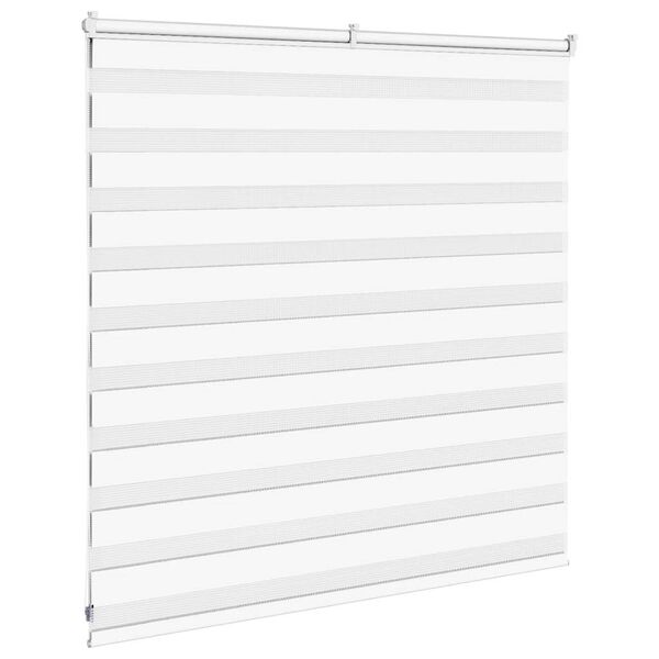 vidaXL Zebra Blind 150x100 cm stofbreedte 145,9 cm polyester wit
