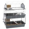 Ferplast Konijnenhok Barn 100 Double 95x57x121 cm grijs