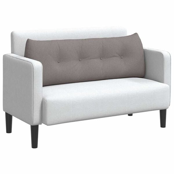 vidaXL Rugkussen Taupe 140 x 24 x 50 cm Stof