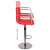 vidaXL Barstoelen 2 st kunstleer rood