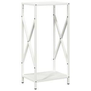 vidaXL Brandhoutrek 34x25x70 cm koudgewalst staal wit