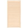 vidaXL Kastdeur met lamellen 99,3x49,4 cm massief grenenhout